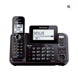 Panasonic Link2Cell Cordless Phone - KX-TG954x Series Black Digital Phone System